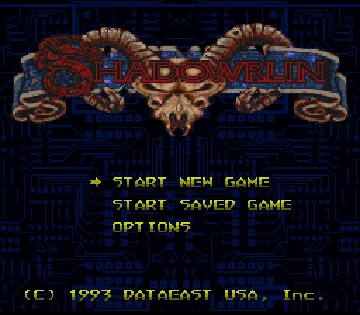 Shadowrun (Germany) screen shot title